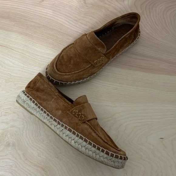 Vince Brown Suede Loafers - Picture 2 of 6